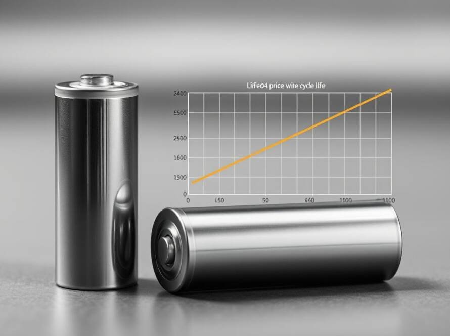 LiFePO4 battery cycle life vs. price