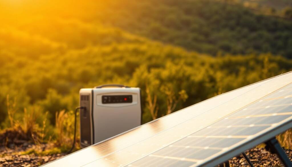 solar panel setup