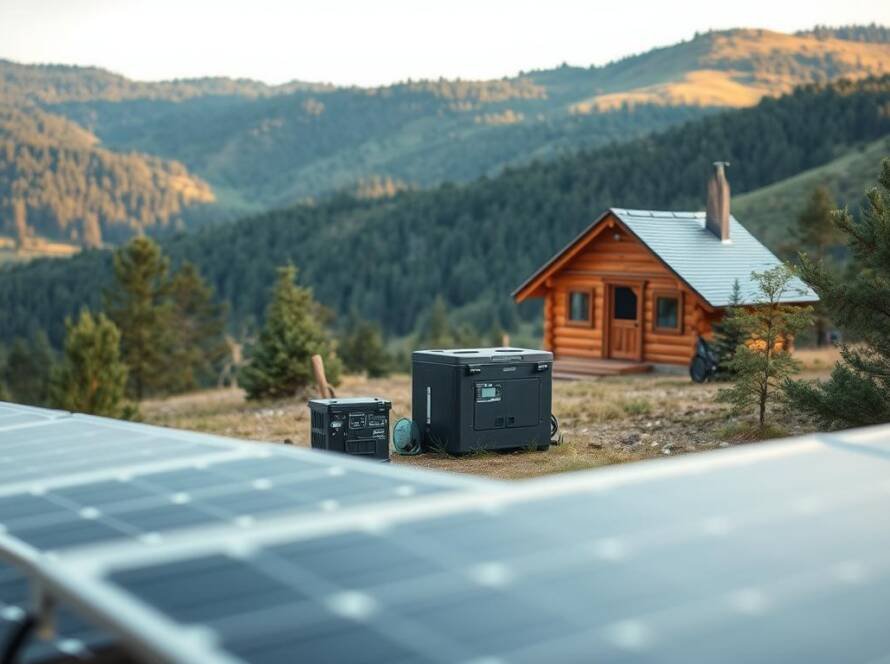 solar panels for off-grid living