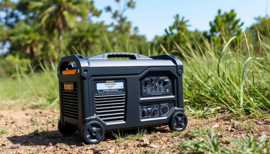 Generate an image of the Renogy Lycan 5000 Power Box solar generator